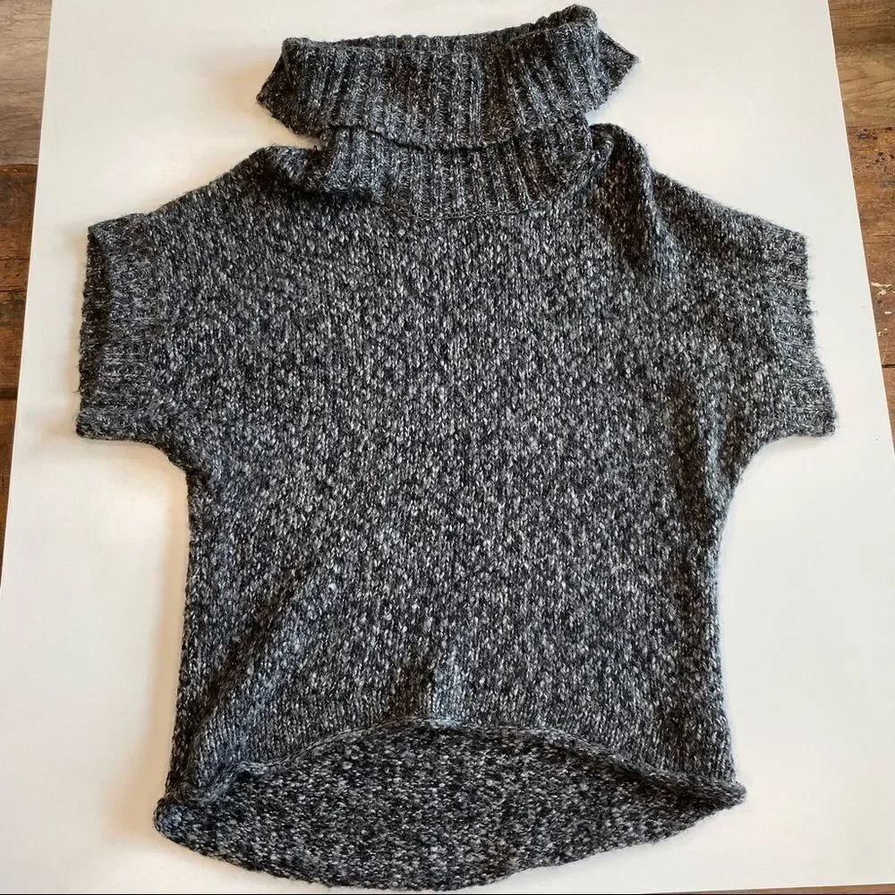 Mac & Jac chunky knit cowl neck wool‎ blend sweater medium